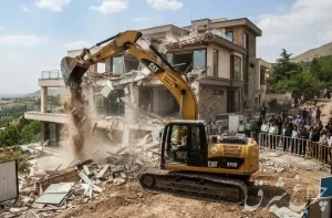 عملیات تخریب ساخت‌وساز غیرمجاز در اراضی کشاورزی دماوند