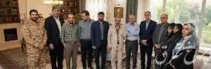 دیدار مسئولان دماوند با خانواده شهدا و ایثارگران در هفته دفاع مقدس