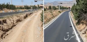عملیات ساخت زیرگذر تقاطع جاده تهران فیروزکوه با بلوار بعثت گیلاوند