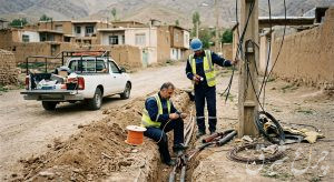 بازسازی شبکه مخابراتی روستای سربندان دماوند پس از سرقت کابل